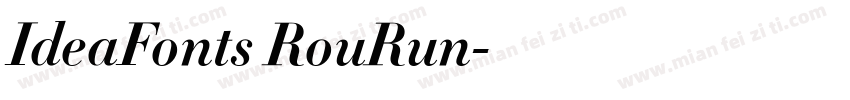 IdeaFonts RouRun字体转换